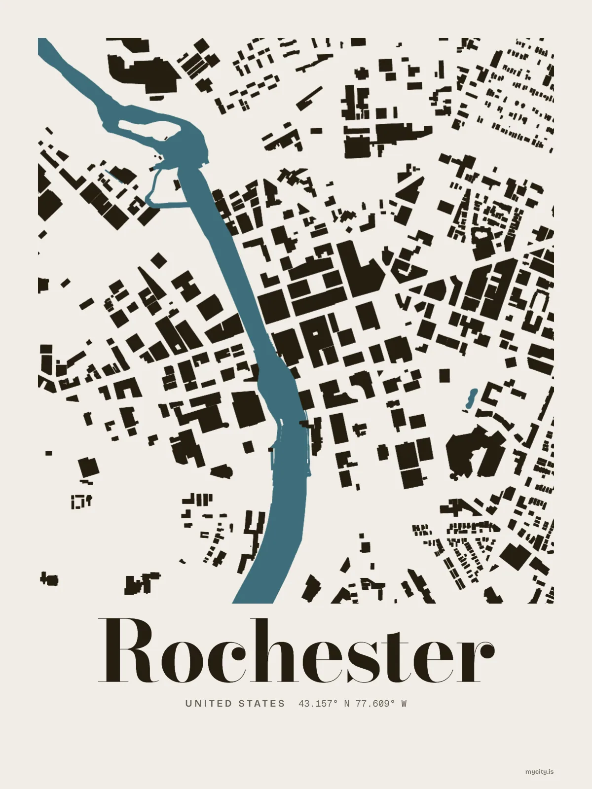 Rochester, Figure Ground map