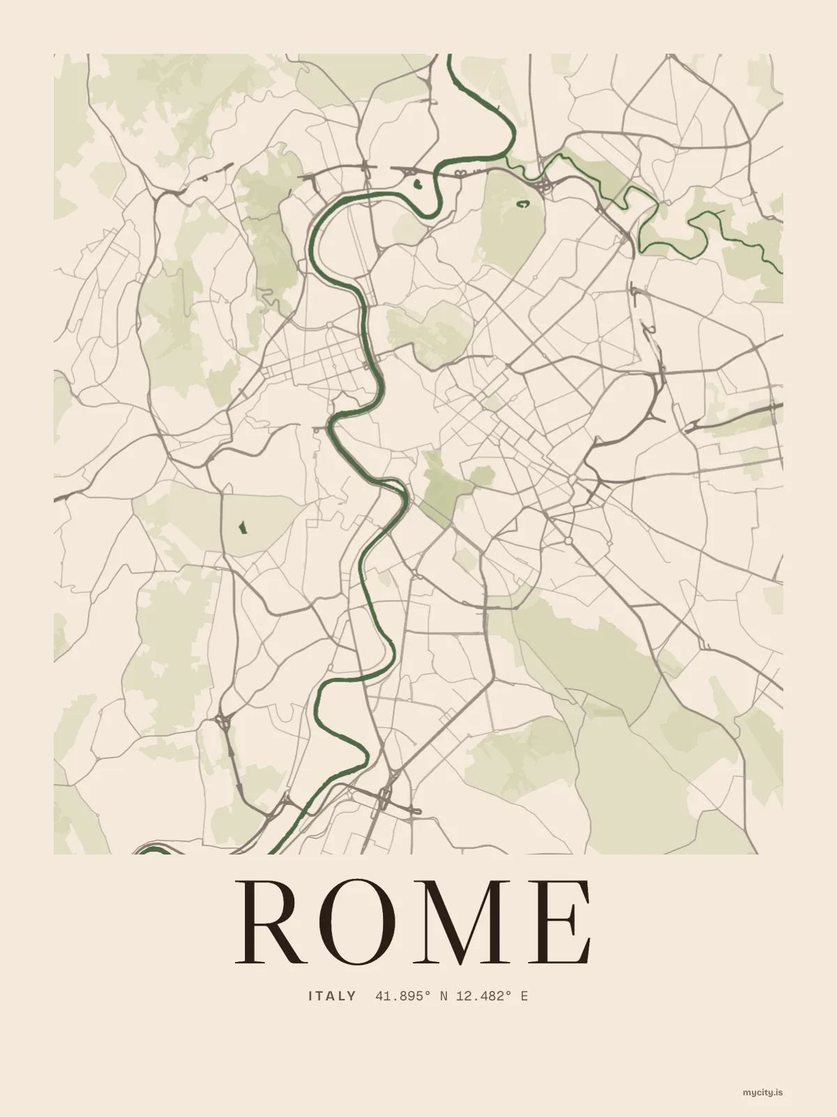 Rome, Waterline map