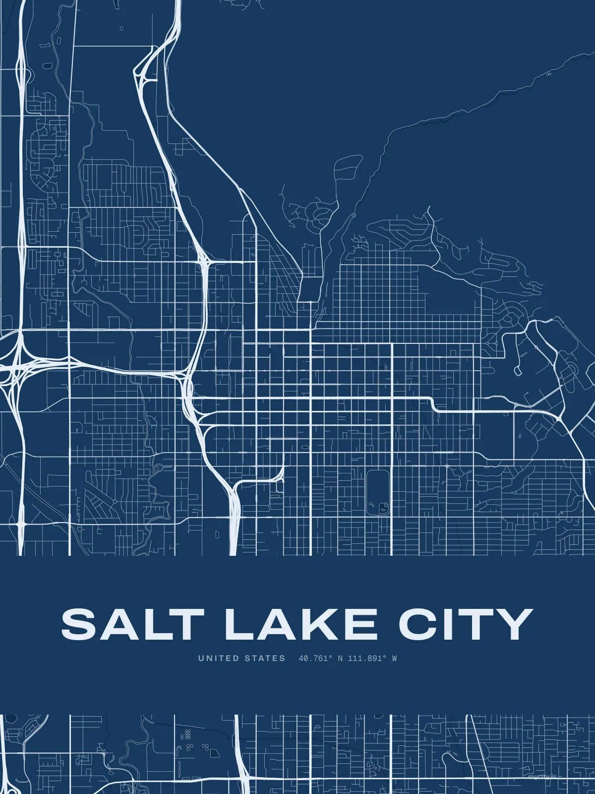Salt Lake City, Blueprint map