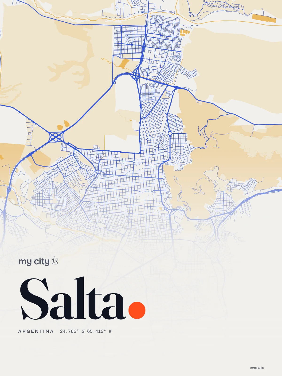 Salta, Riso map