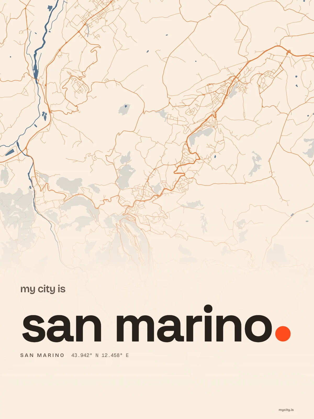 San Marino, Riso map