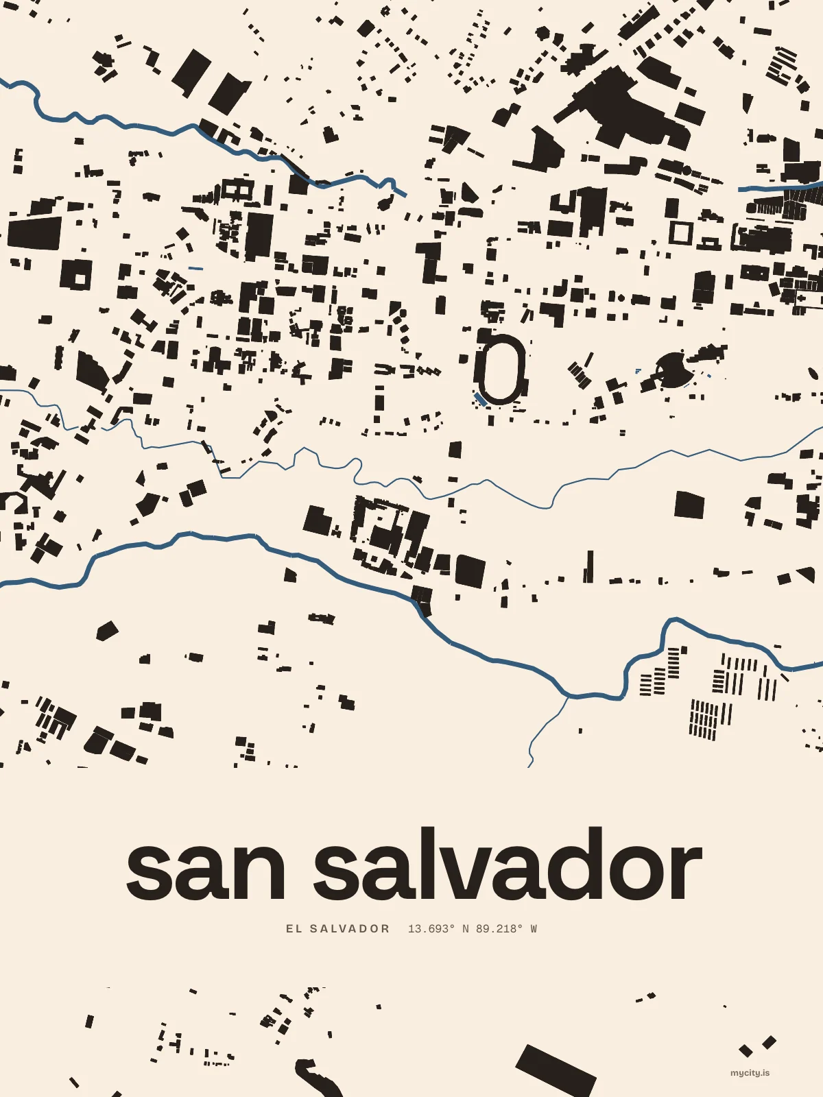 San Salvador, Figure Ground map