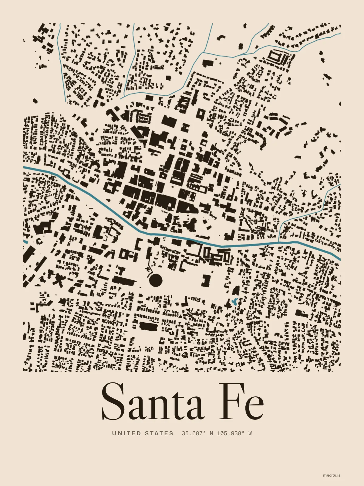 Santa Fe, Figure Ground map