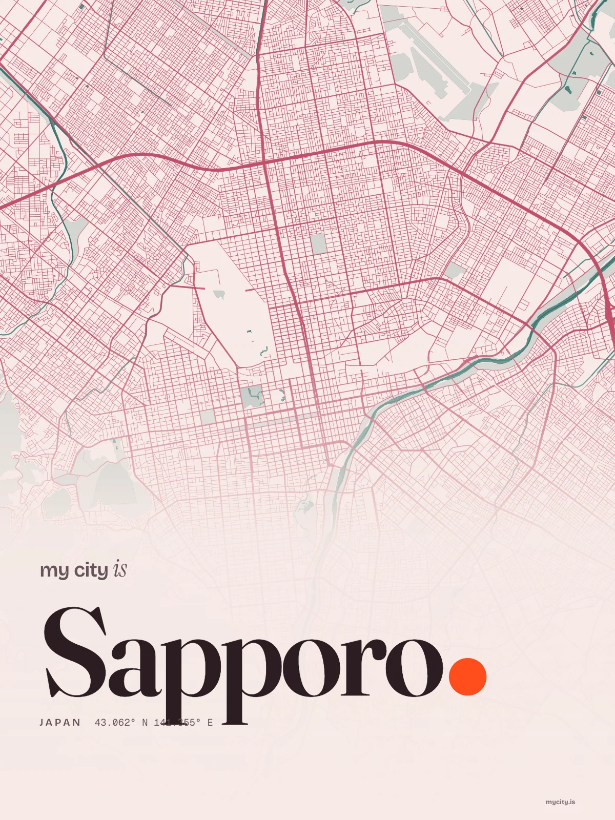 Sapporo, Riso map