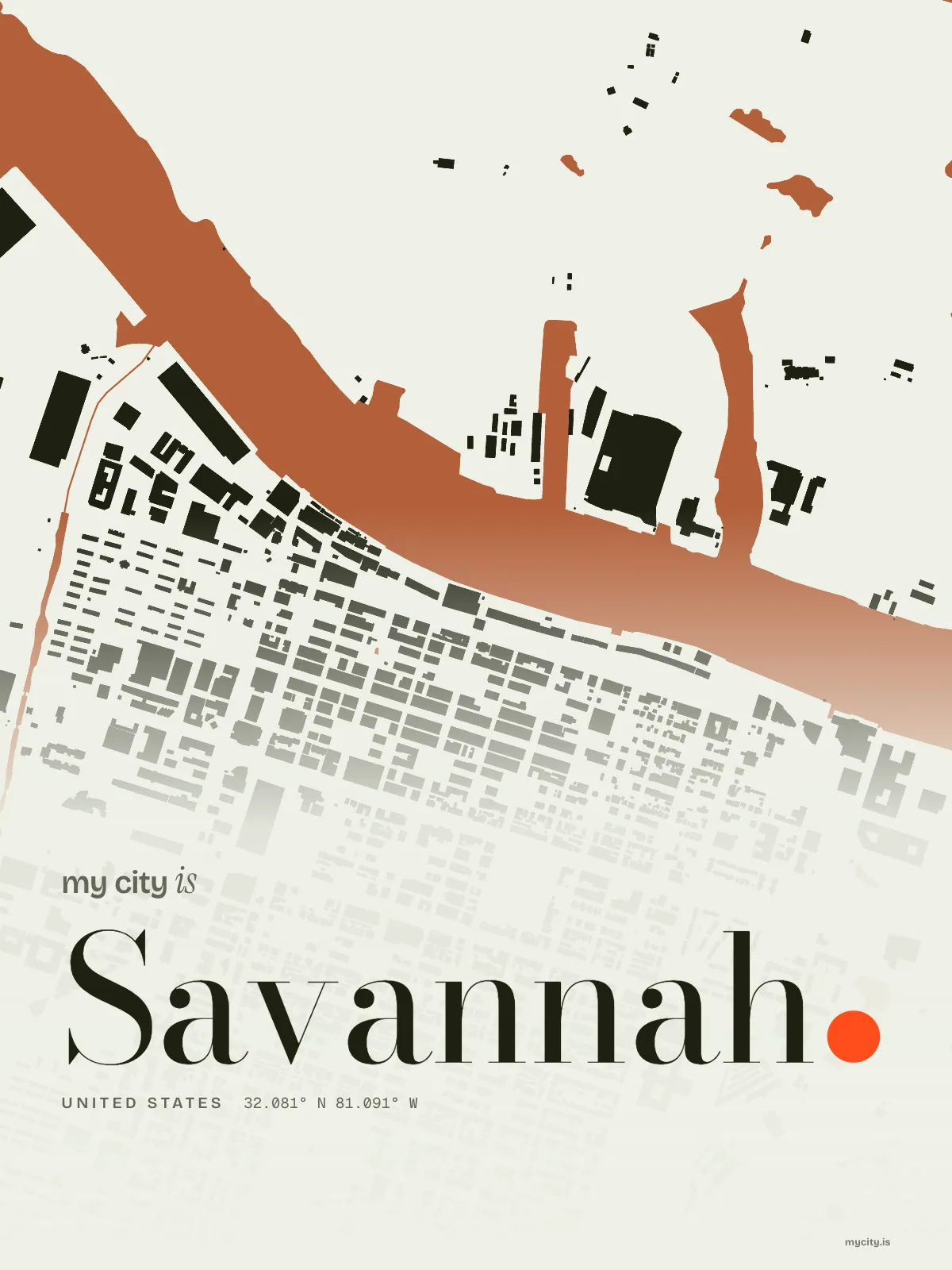 Savannah, Figure Ground map