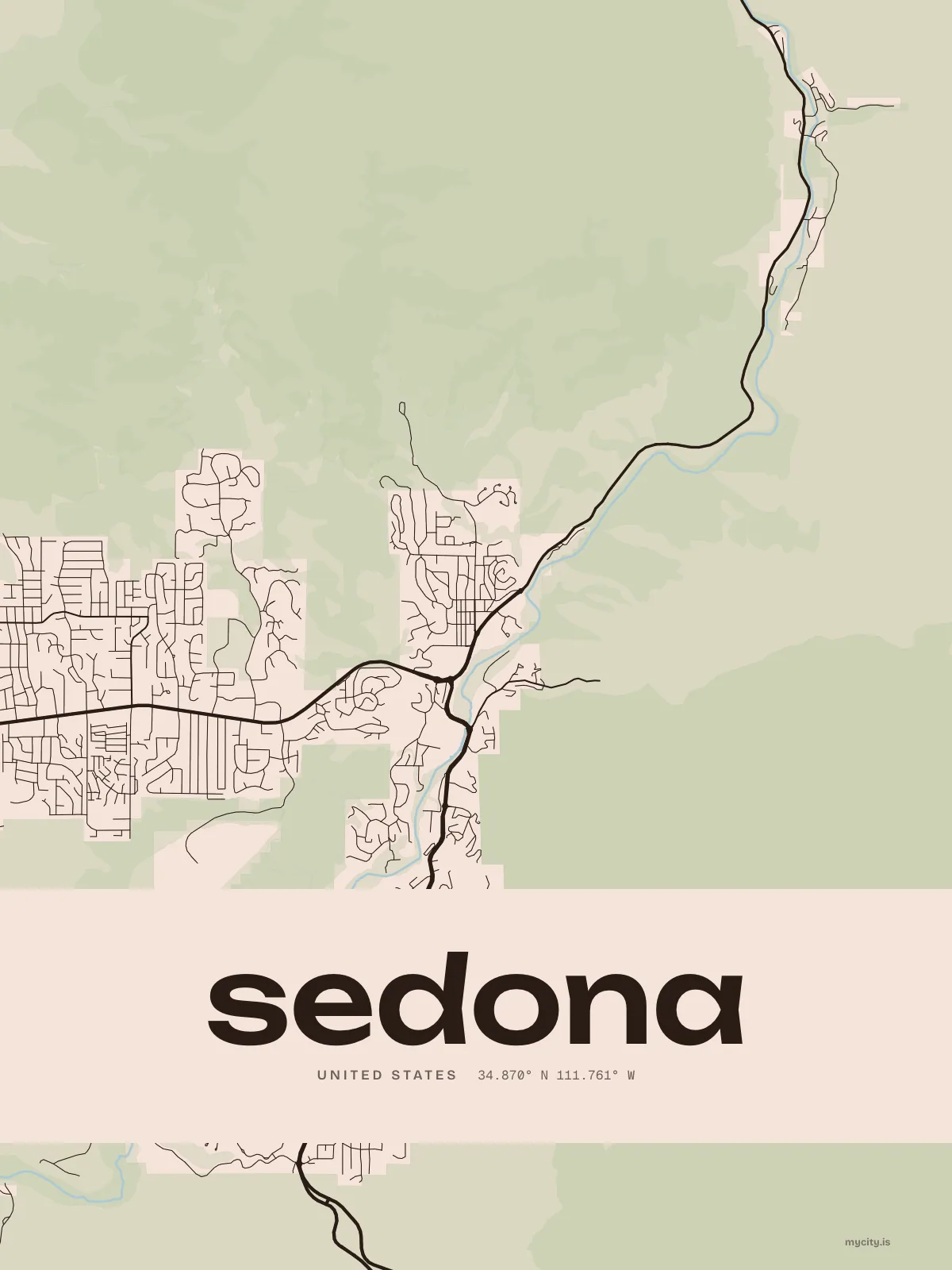 Sedona, Ink map