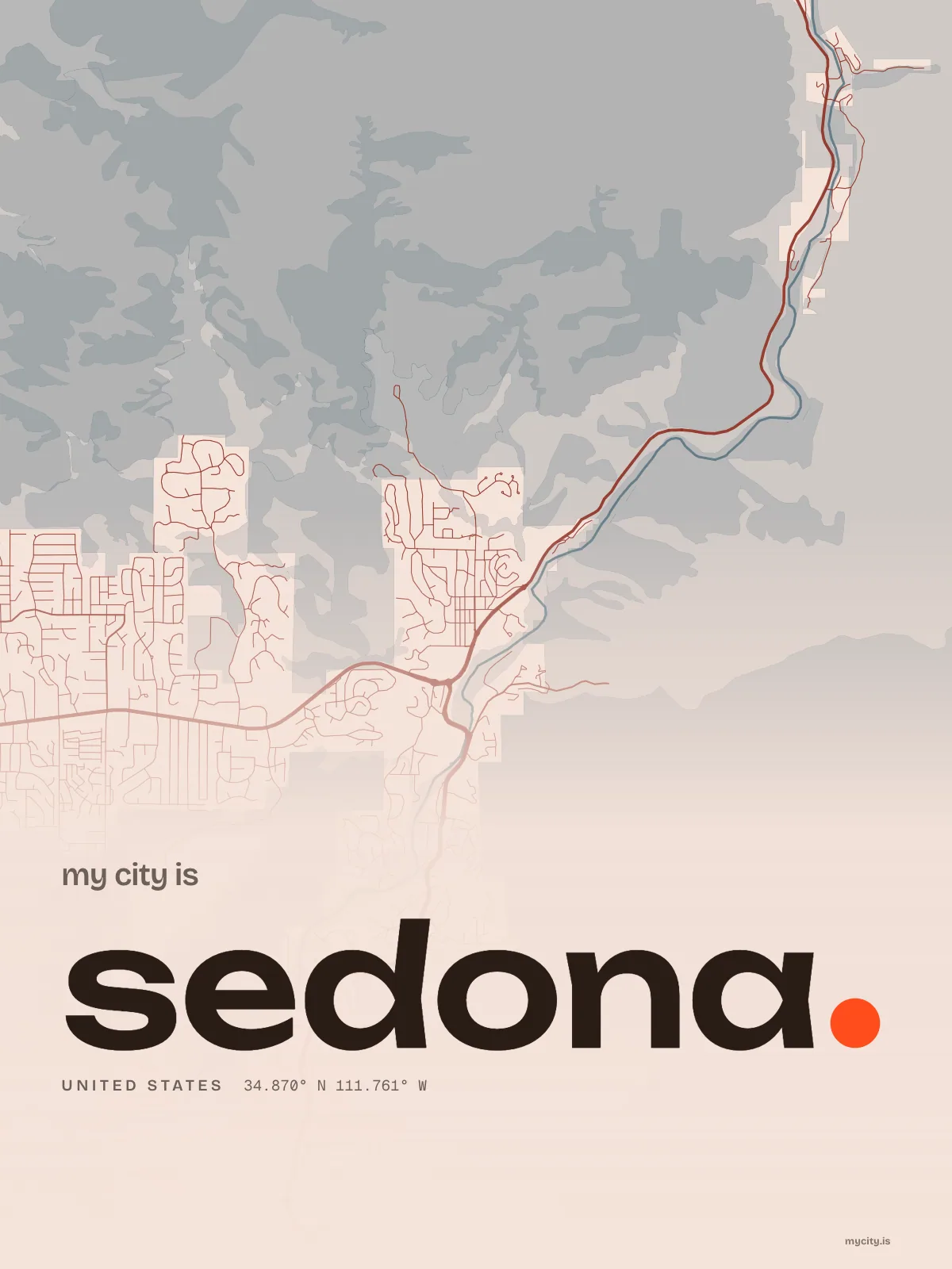 Sedona, Riso map