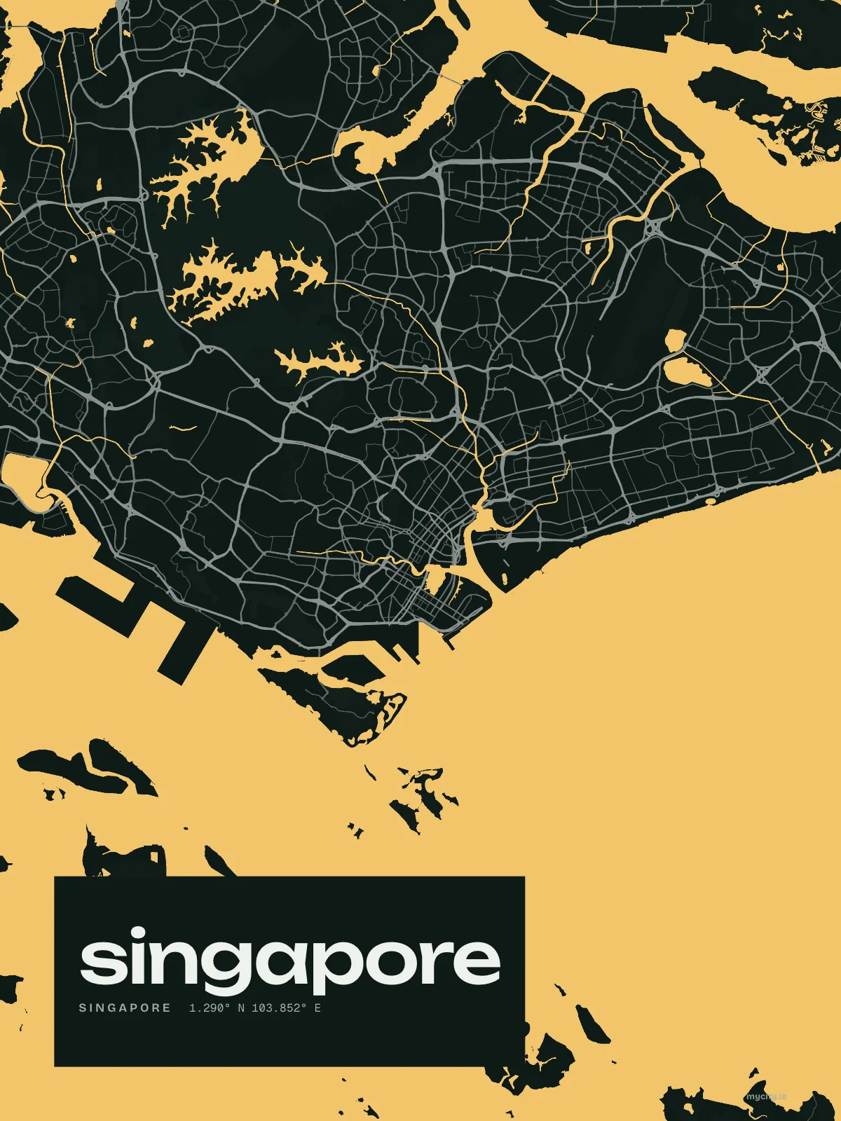 Singapore, Waterline map