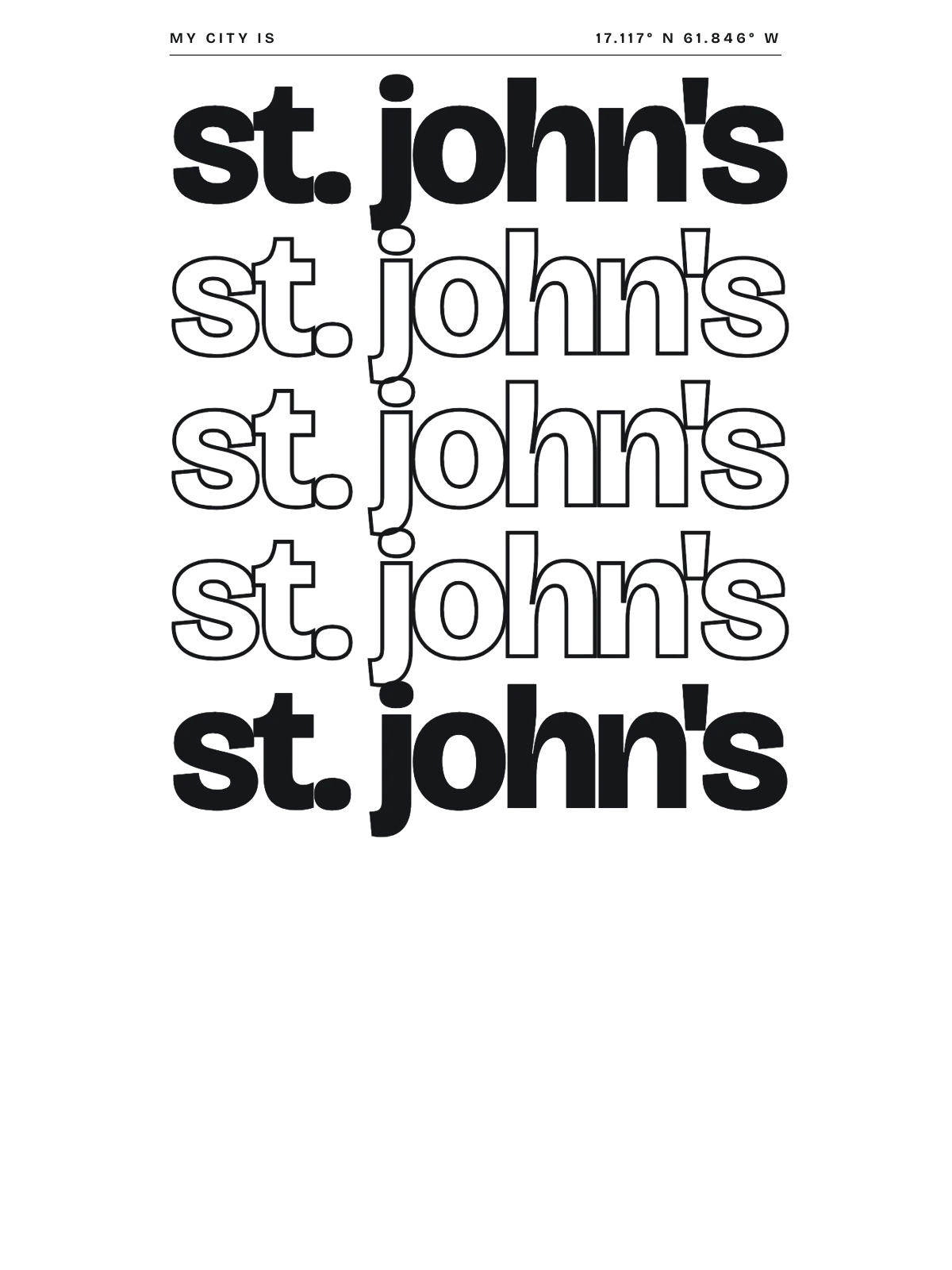 St. John's, Antigua, Index: Stack