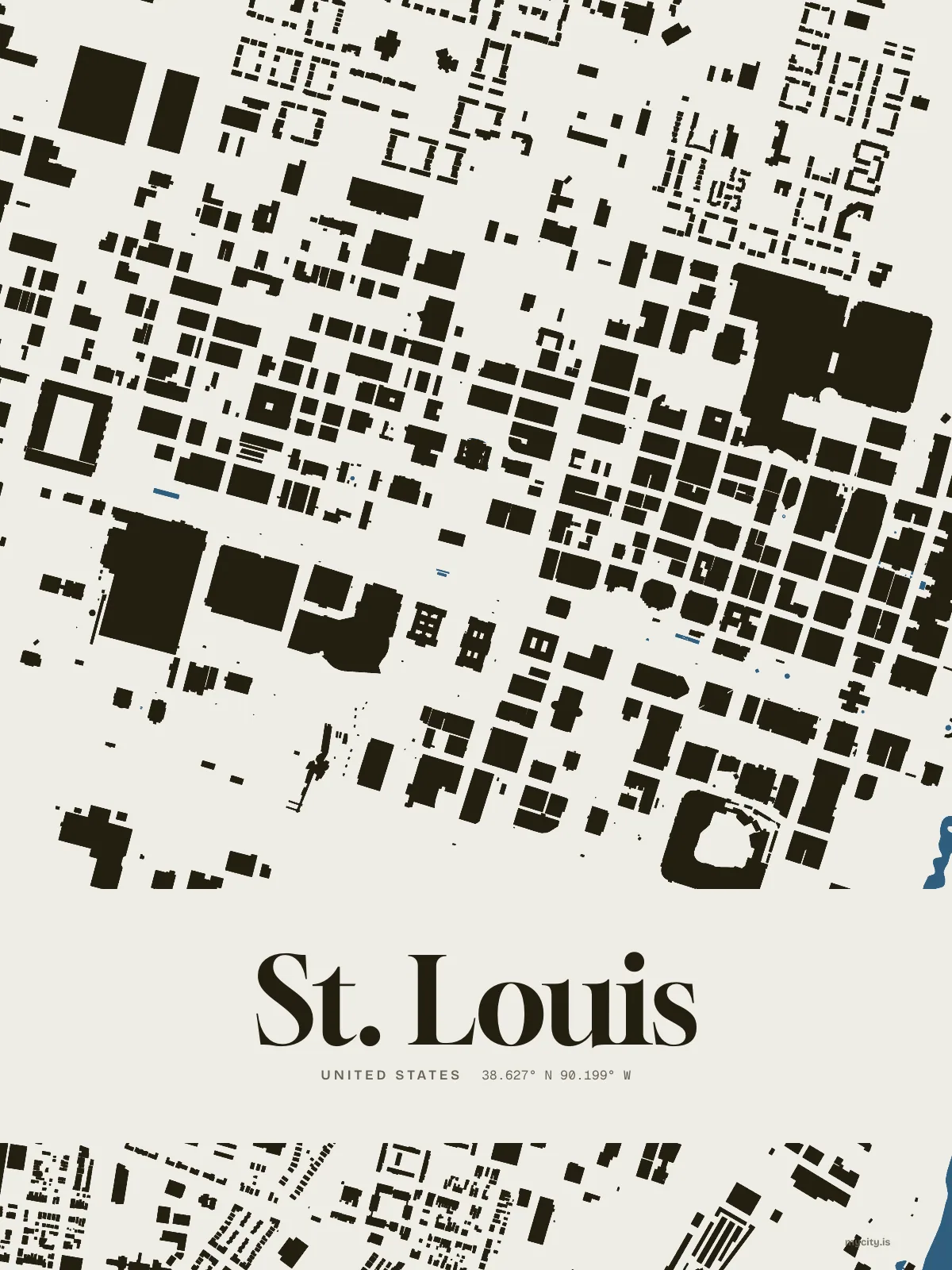 St. Louis map print