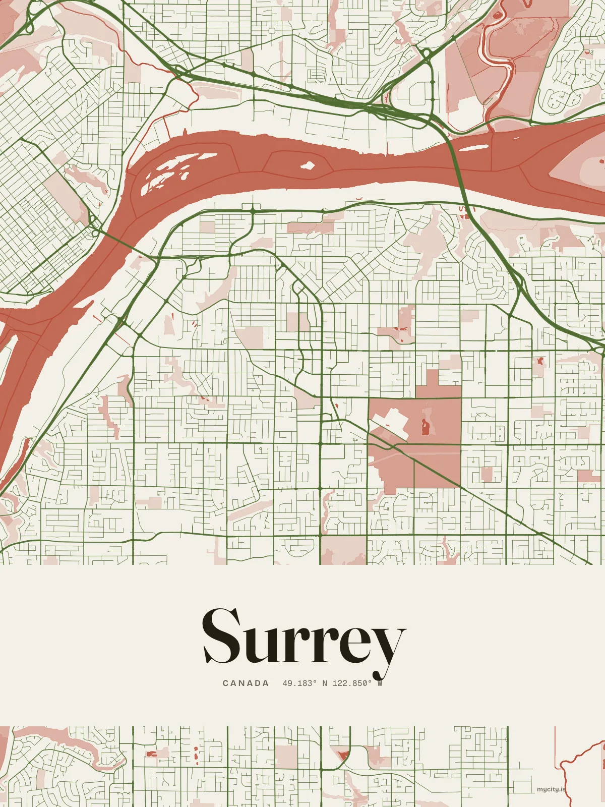 Surrey, Riso map