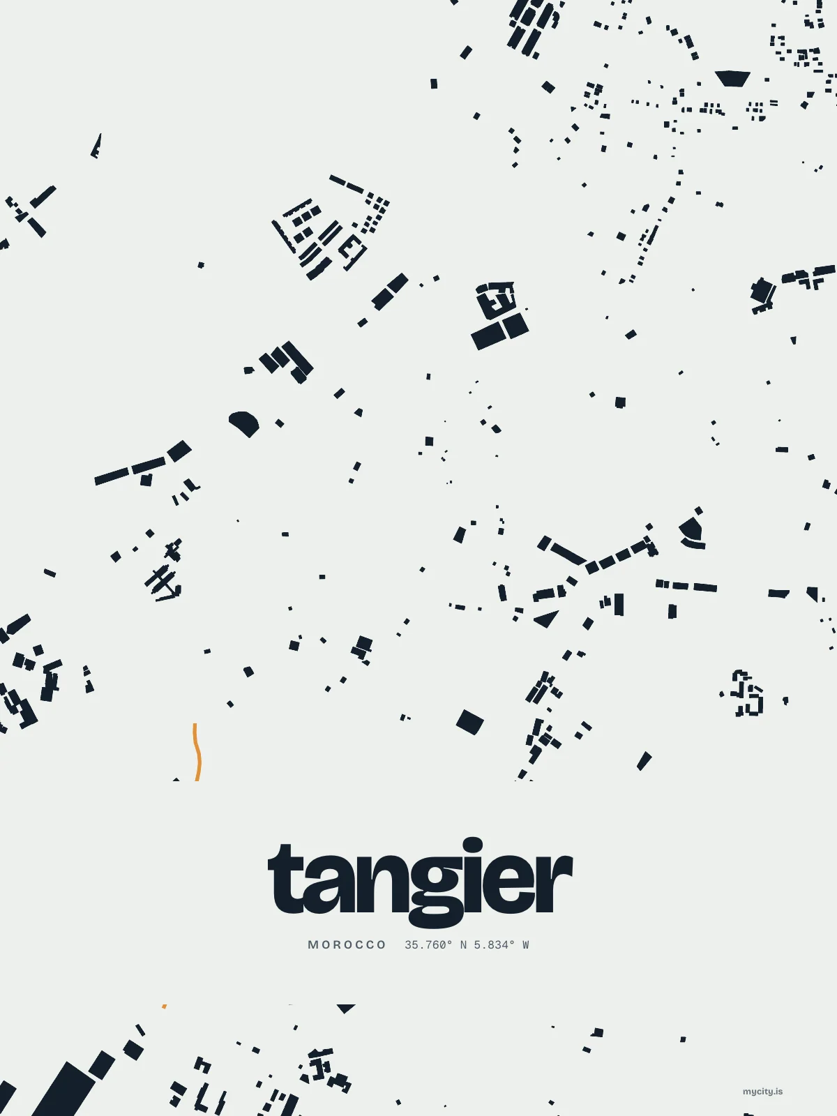 Tangier, Figure Ground map