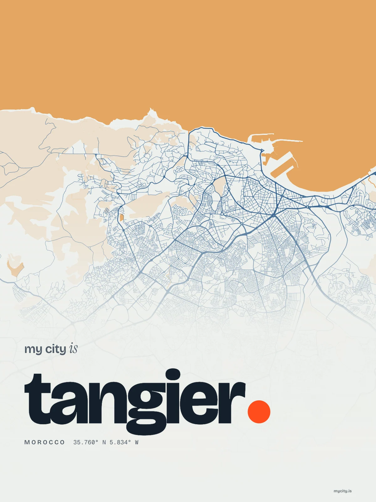 Tangier, Riso map