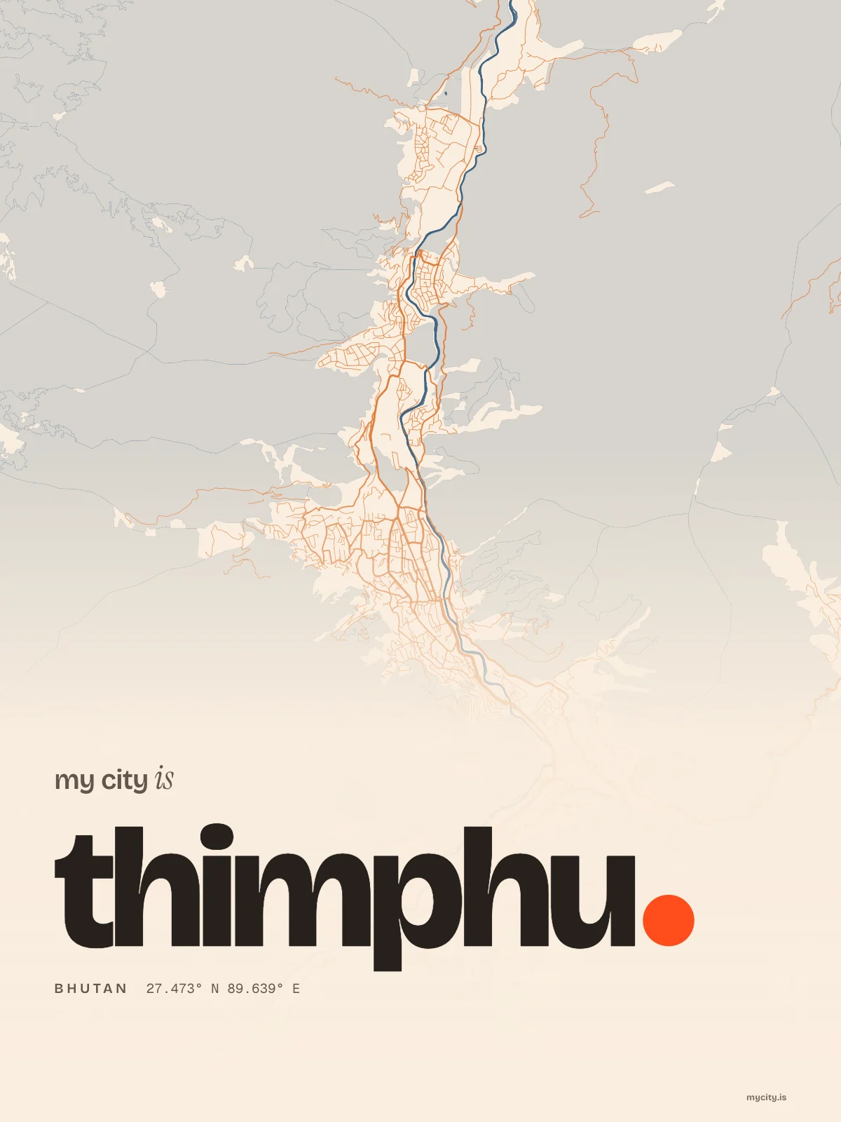 Thimphu, Riso map