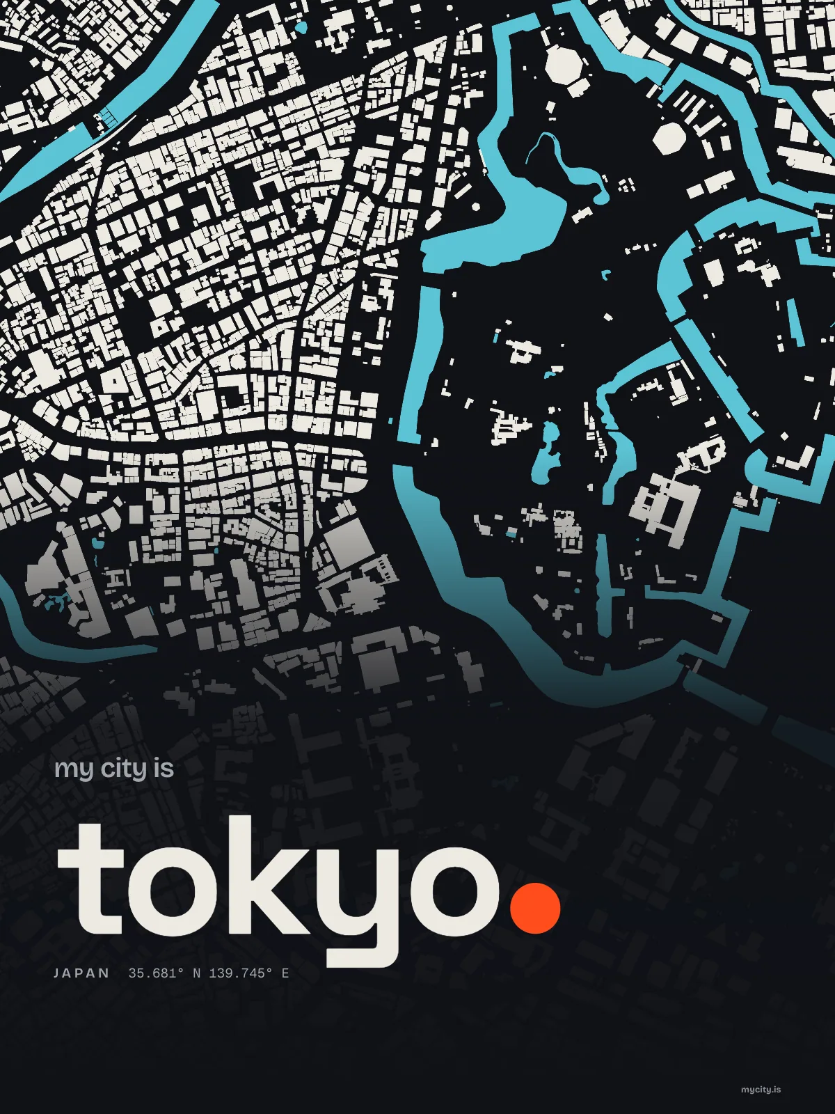 Tokyo, Figure Ground map