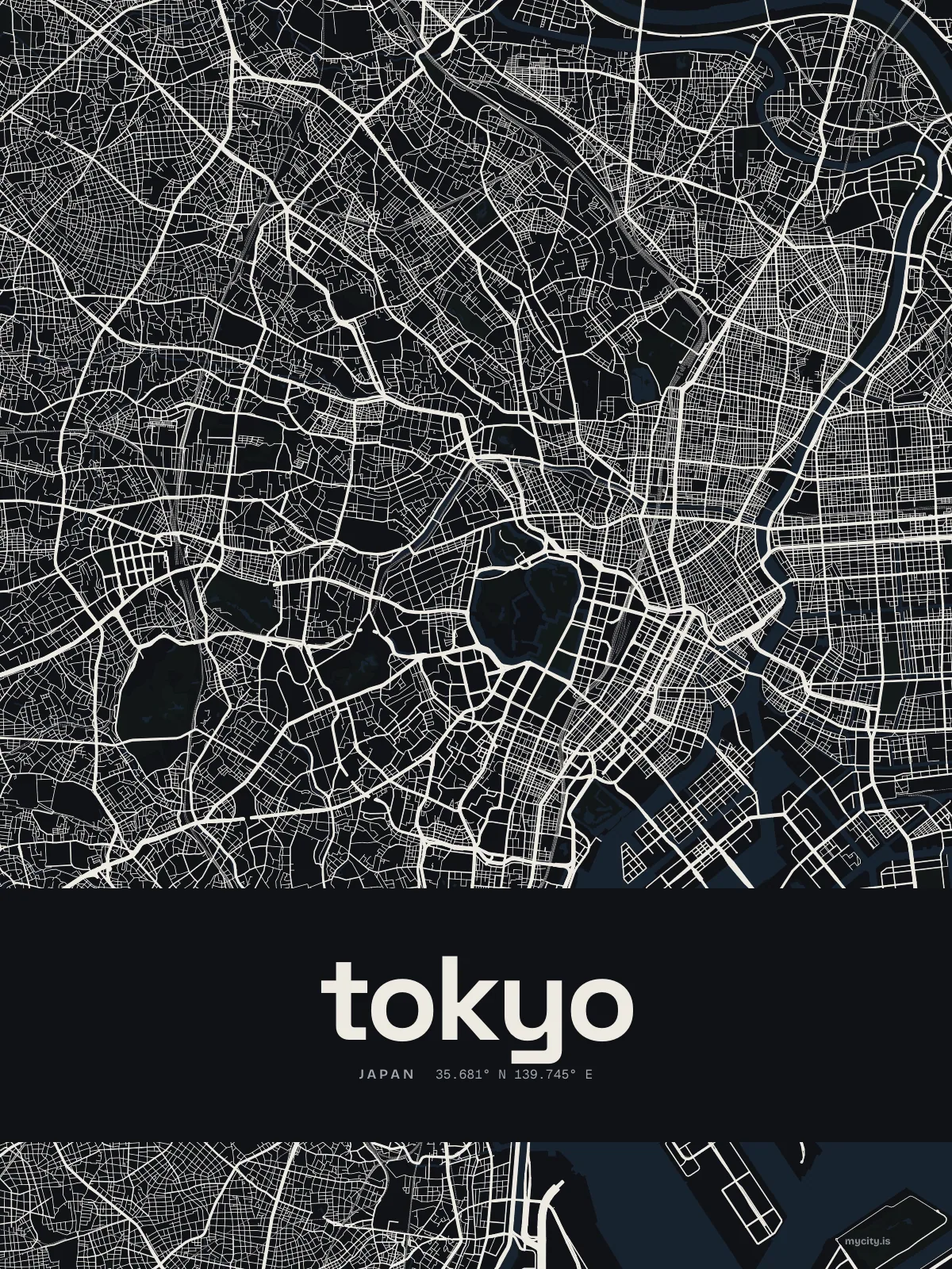Tokyo, Ink map