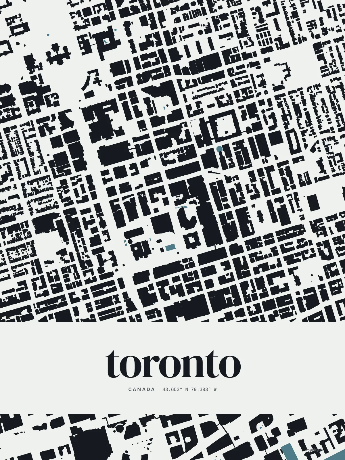 Toronto map print