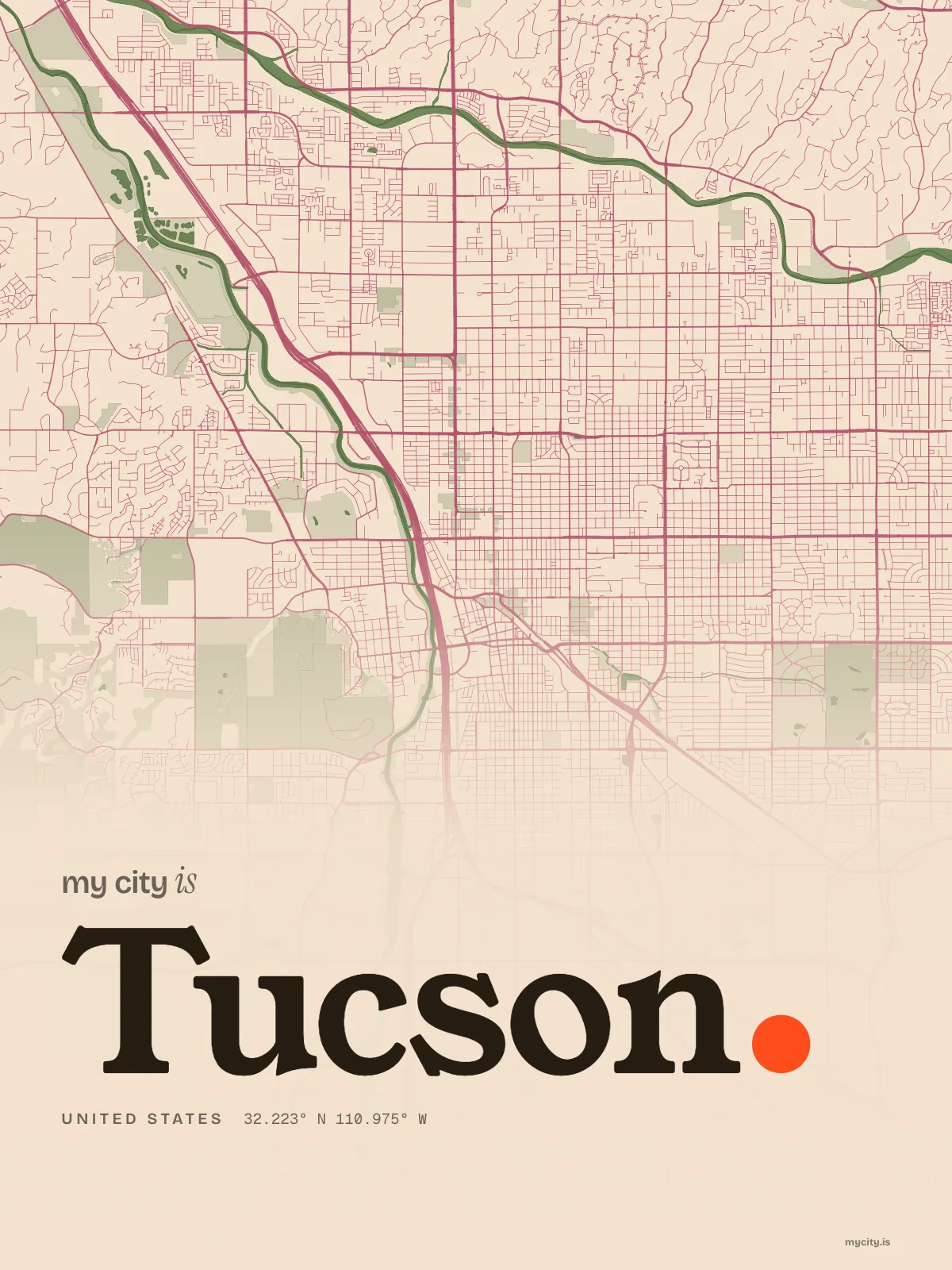 Tucson, Riso map