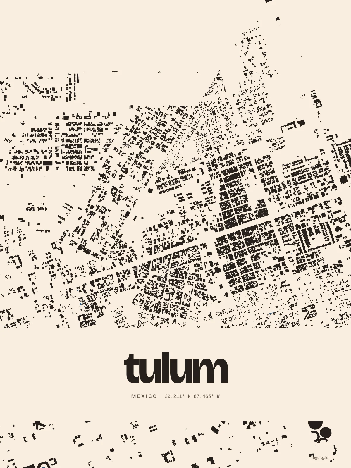 Tulum, Figure Ground map