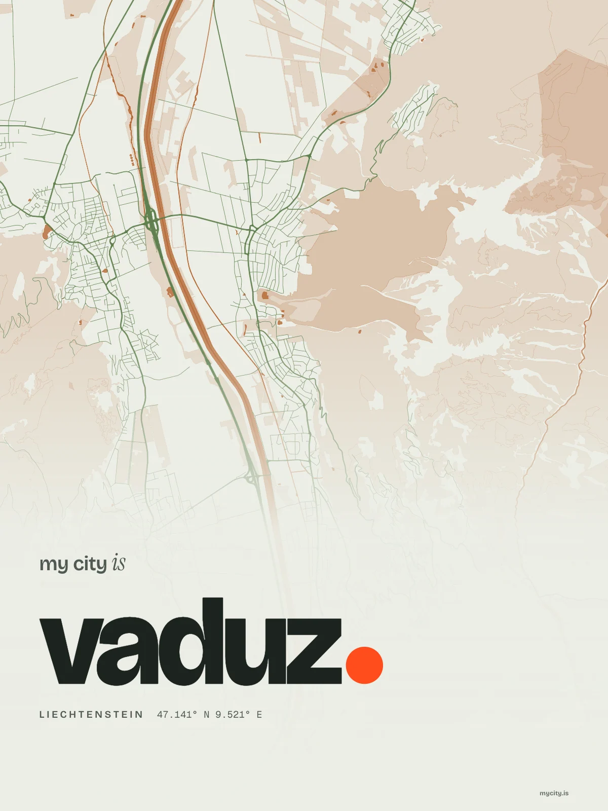 Vaduz, Riso map