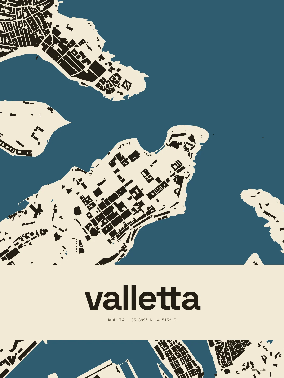Valletta, Figure Ground map