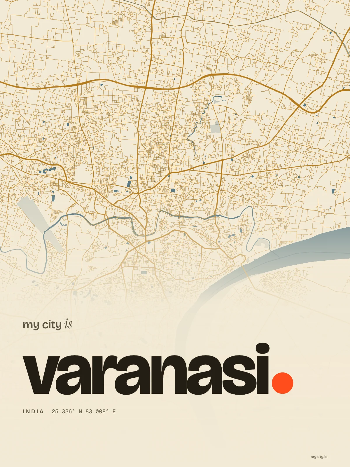 Varanasi, Riso map