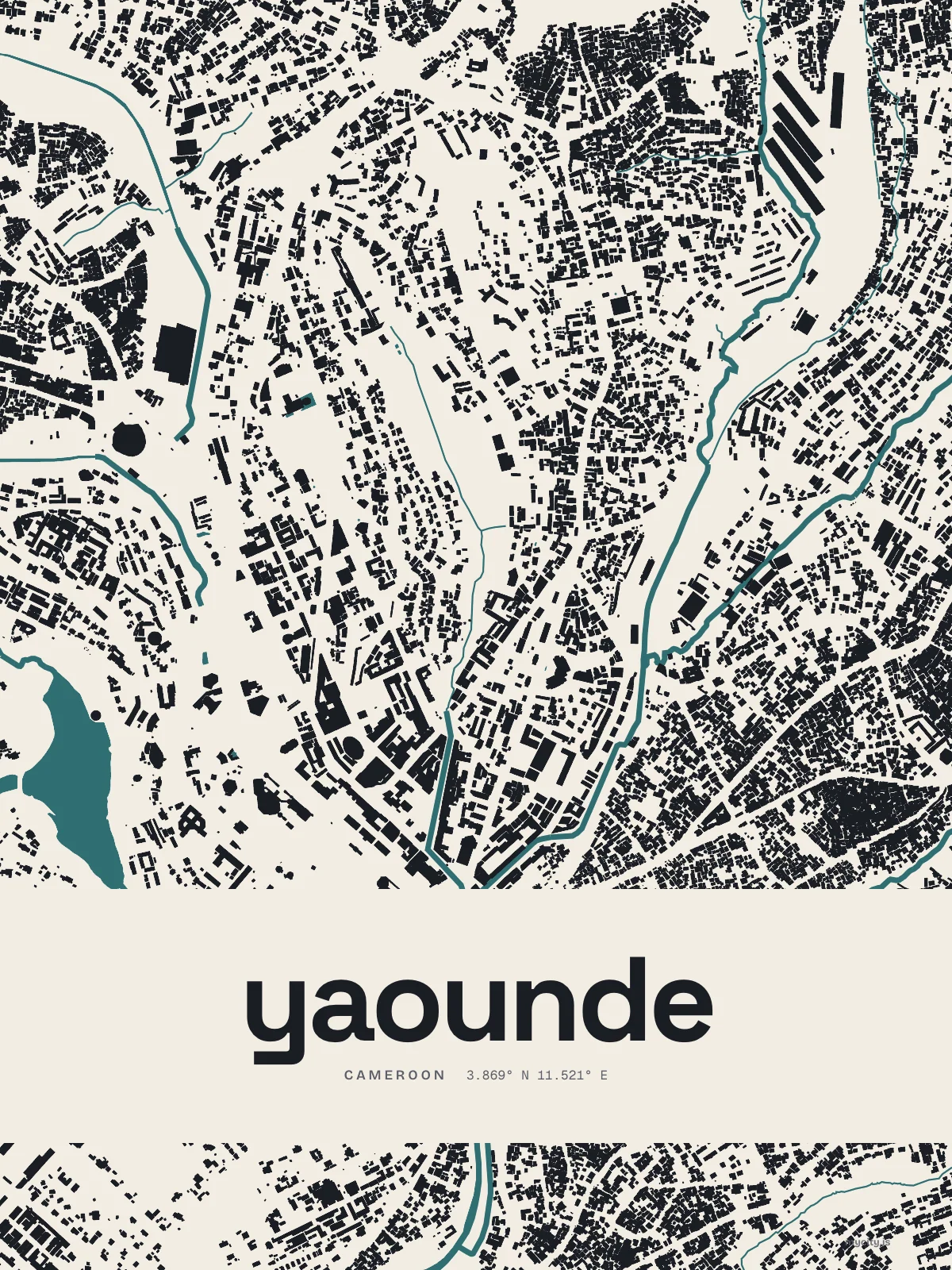 Yaounde, Figure Ground map