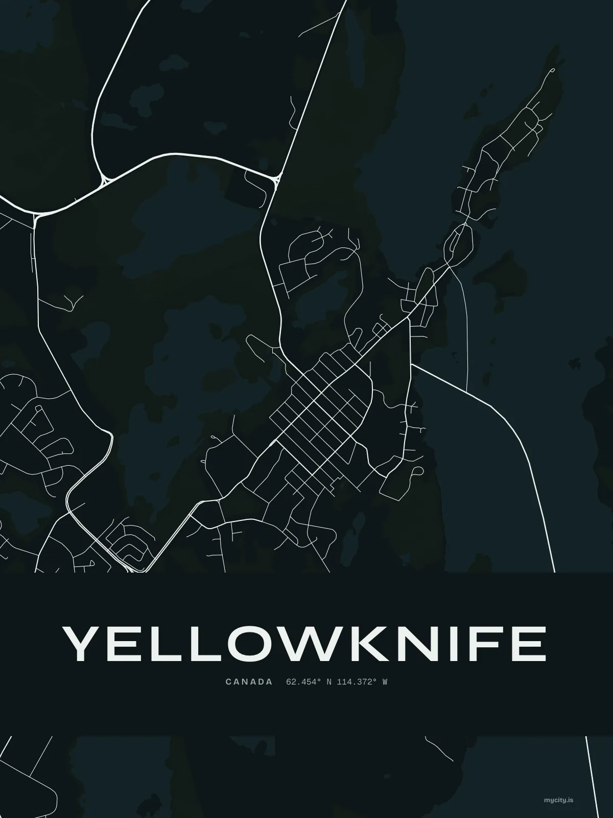Yellowknife, Ink map
