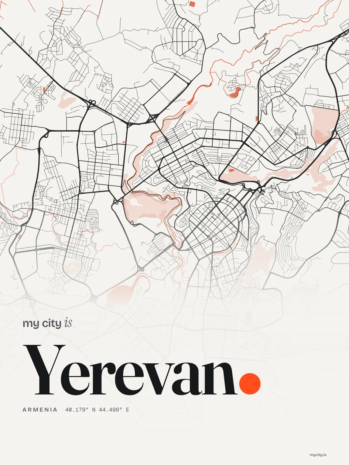 Yerevan, Riso map