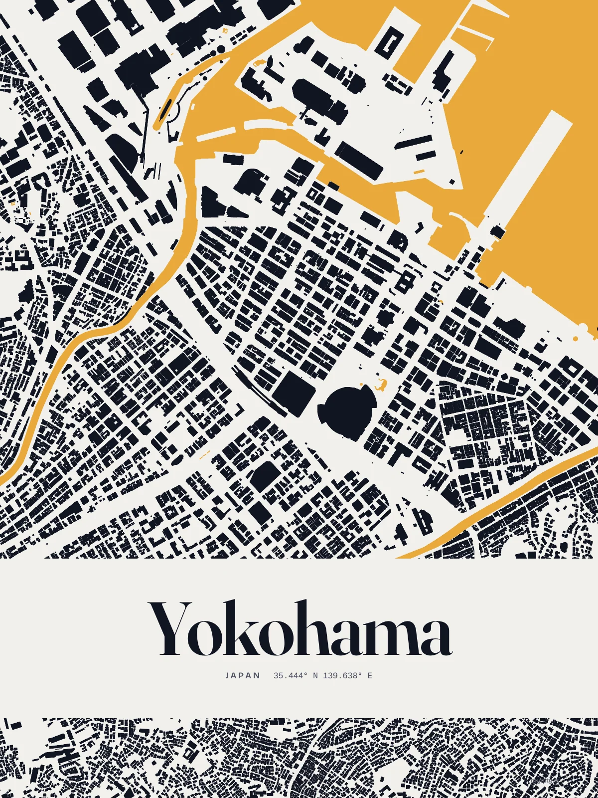 Yokohama, Figure Ground map