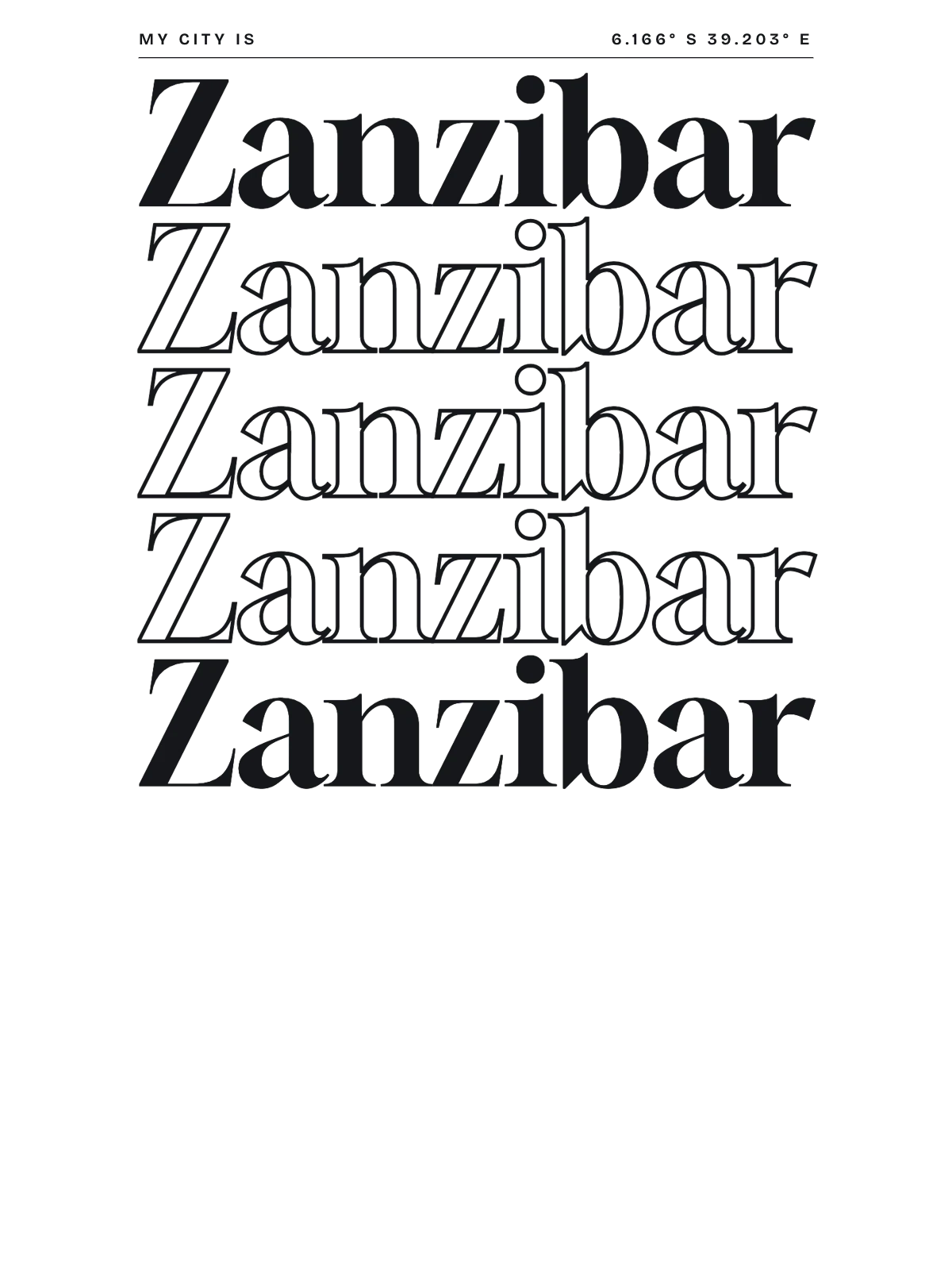 Zanzibar, Index: Stack
